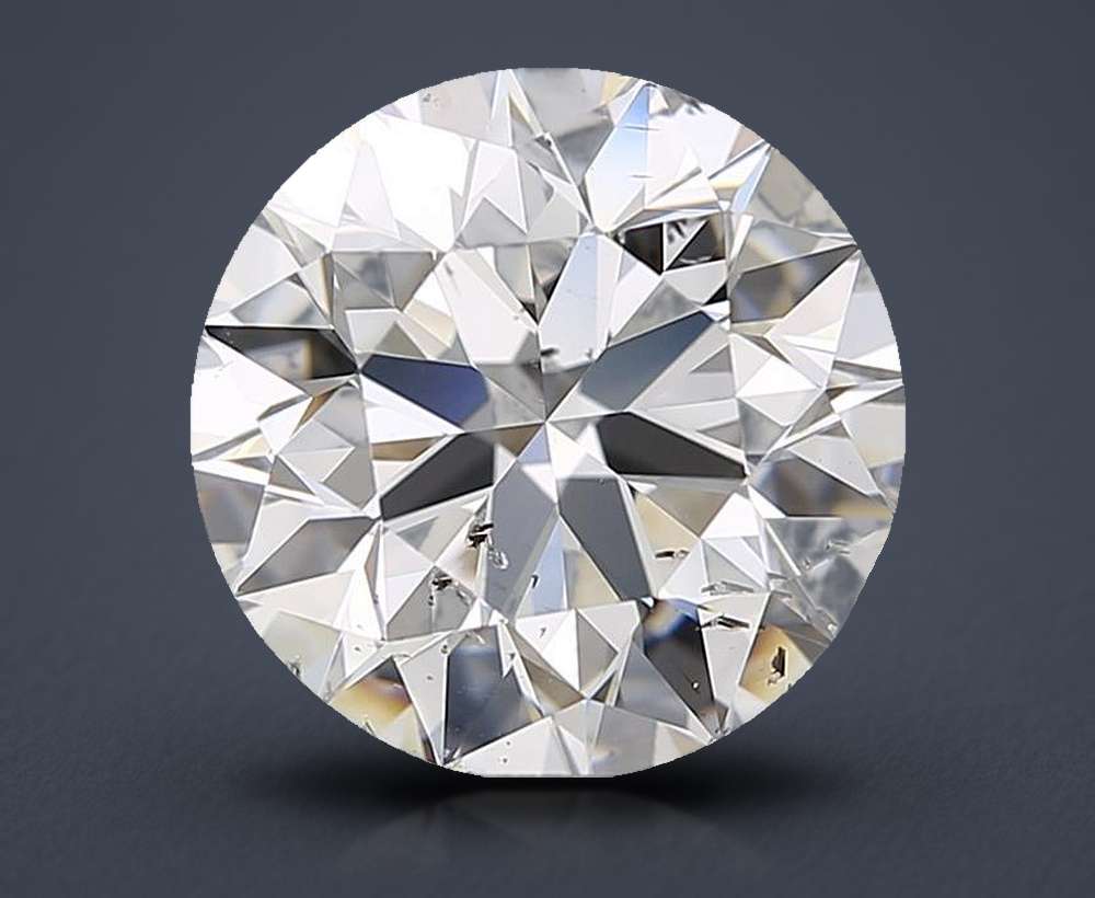 1.87ct E SI2 Rare Carat Ideal Cut Round Diamond