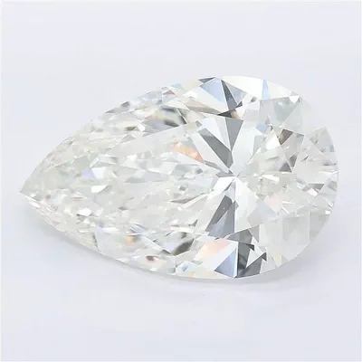 7.03ct G VVS2 Rare Carat Ideal Cut Pear Lab Grown Diamond