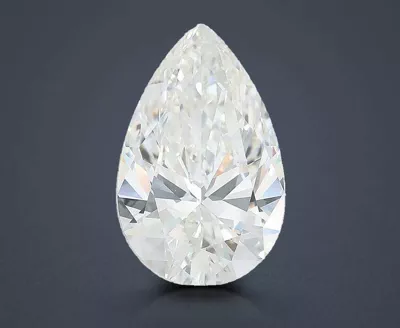 7.03ct G VVS2 Rare Carat Ideal Cut Pear Lab Grown Diamond