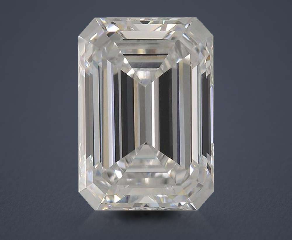 4.02ct F VS1 Rare Carat Ideal Cut Emerald Lab Grown Diamond