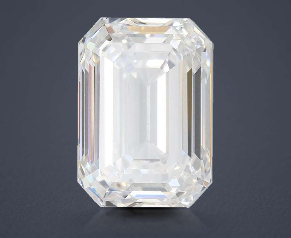 4.52ct G VVS2 Rare Carat Ideal Cut Emerald Lab Grown Diamond