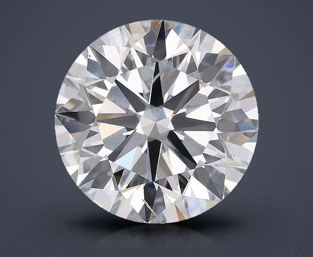 3.00ct F SI1 Rare Carat Ideal Cut Round Lab Grown Diamond