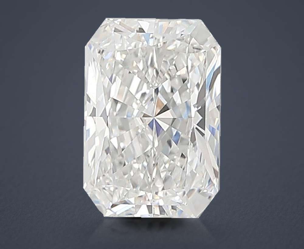 2.54ct E VS1 Rare Carat Ideal Cut Radiant Lab Grown Diamond