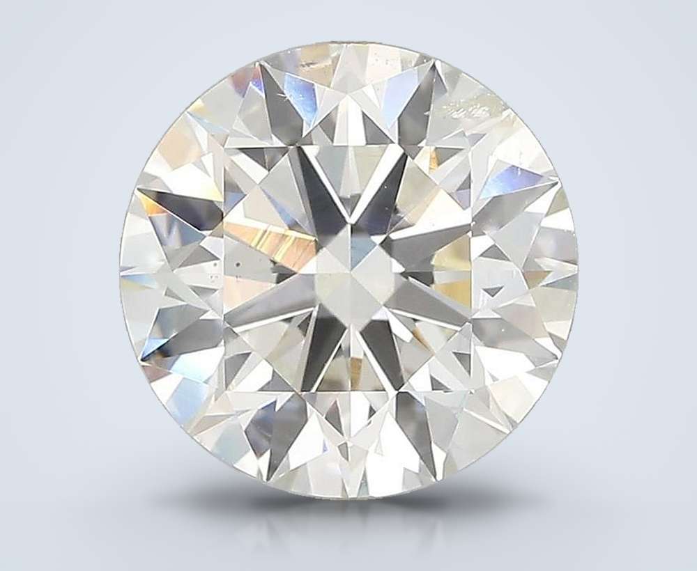 3.64ct I SI2 Rare Carat Ideal Cut Round Diamond