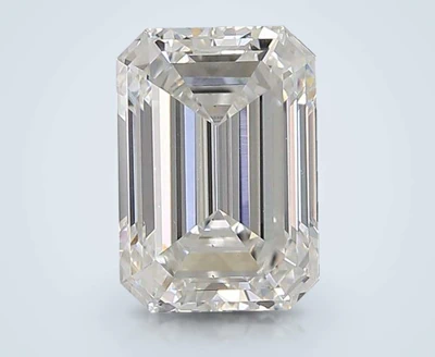 3.09ct E VS1 Rare Carat Ideal Cut Emerald Lab Grown Diamond