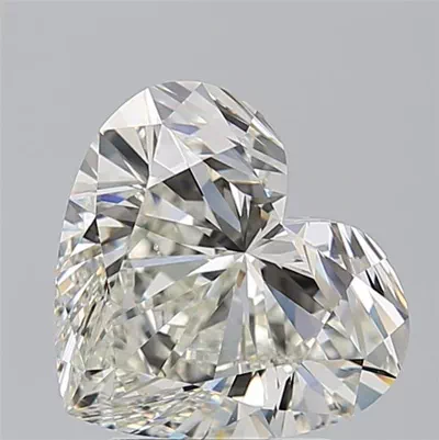 3.21ct J VS2 Rare Carat Ideal Cut Heart Diamond