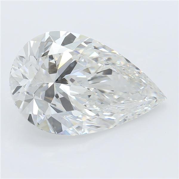 3.44ct F VS1 Rare Carat Ideal Cut Pear Lab Grown Diamond