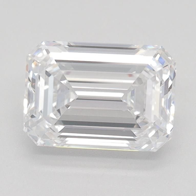 1.59ct D VVS2 Rare Carat Ideal Cut Emerald Lab Grown Diamond