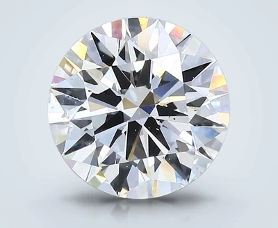 3.02ct D SI1 Rare Carat Ideal Cut Round Diamond