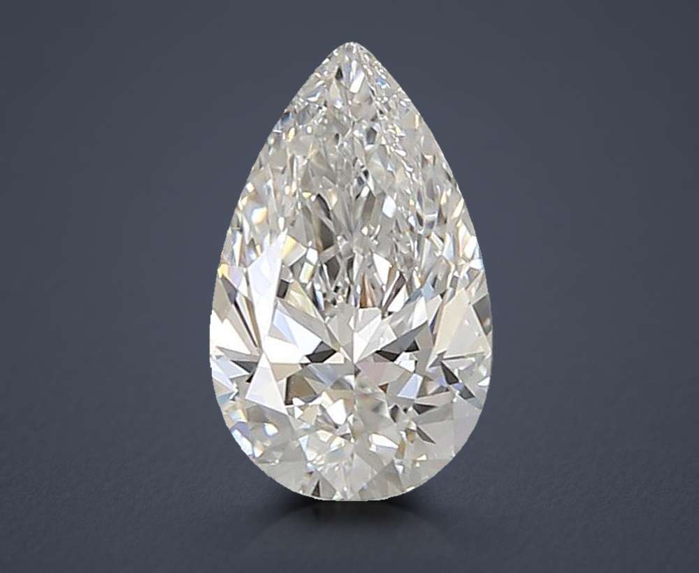 1.60ct E VS1 Rare Carat Ideal Cut Pear Lab Grown Diamond