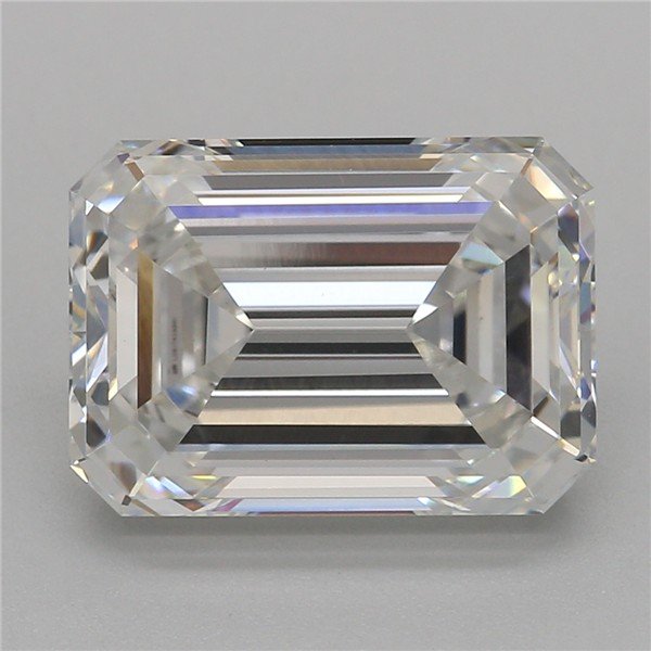 3.02ct F VS1 Rare Carat Ideal Cut Emerald Lab Grown Diamond