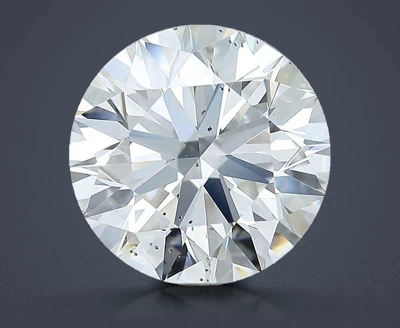 3.51ct F SI1 Rare Carat Ideal Cut Round Diamond