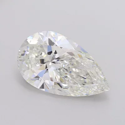 8.02ct G VVS2 Rare Carat Ideal Cut Pear Lab Grown Diamond