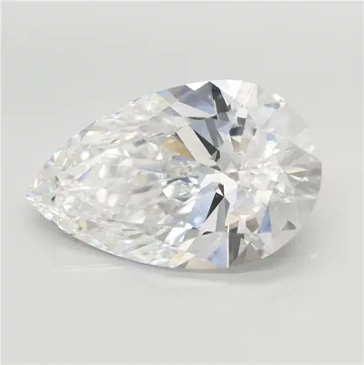 8.06ct E VVS2 Rare Carat Ideal Cut Pear Lab Grown Diamond
