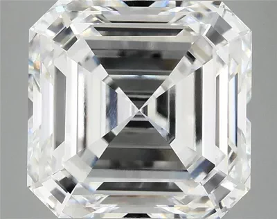 8.13ct F VVS2 Rare Carat Ideal Cut Asscher Lab Grown Diamond
