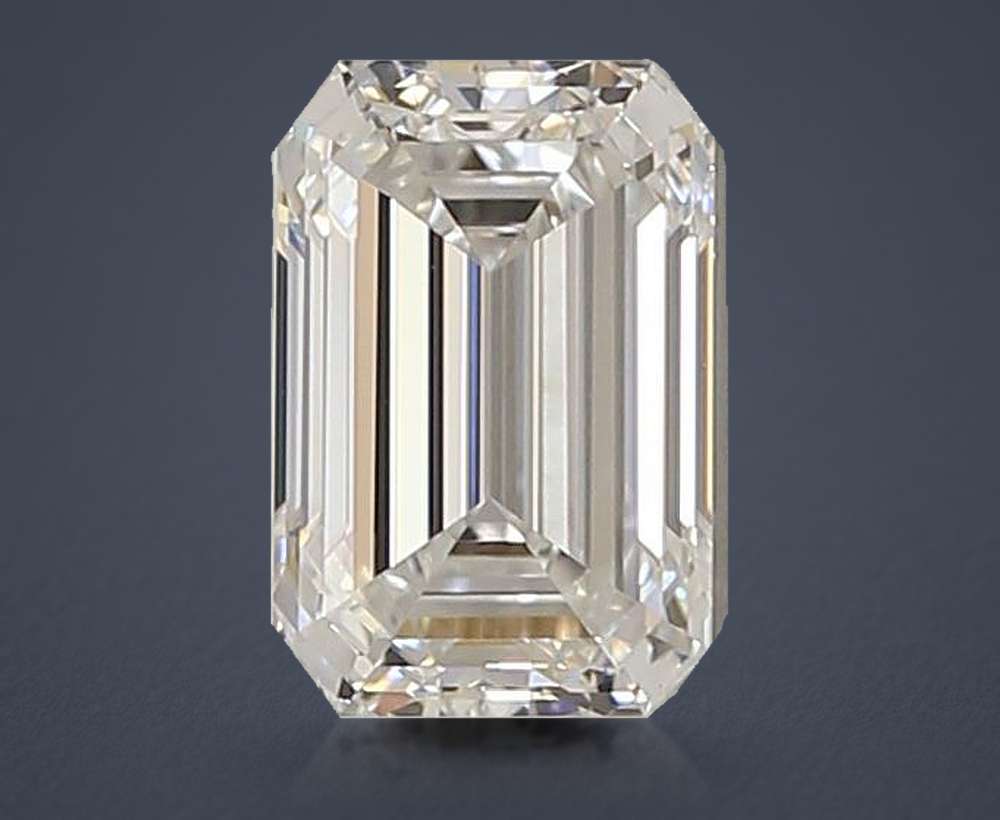 1.38ct E VVS2 Rare Carat Ideal Cut Emerald Lab Grown Diamond