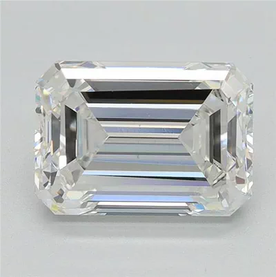2.62ct E VS1 Rare Carat Ideal Cut Emerald Lab Grown Diamond