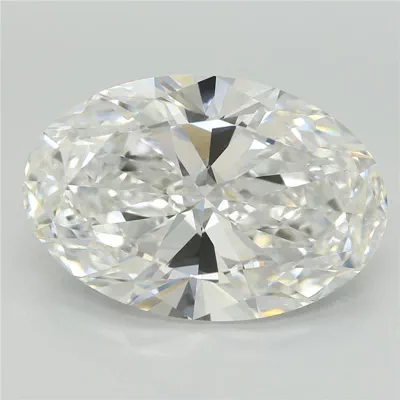 7.39ct E VVS2 Rare Carat Ideal Cut Oval Lab Grown Diamond