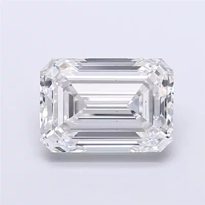 3.01ct F VS1 Rare Carat Ideal Cut Emerald Lab Grown Diamond