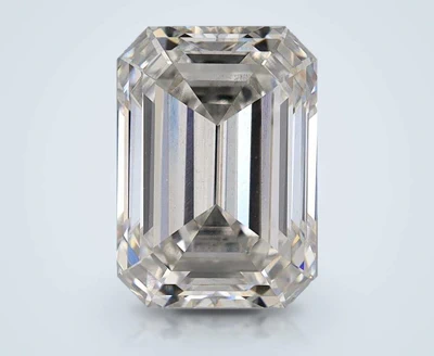 3.06ct G SI1 Rare Carat Ideal Cut Emerald Lab Grown Diamond