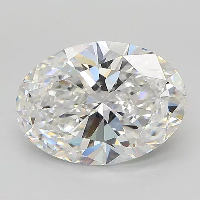 2.56ct E VVS2 Rare Carat Ideal Cut Oval Lab Grown Diamond