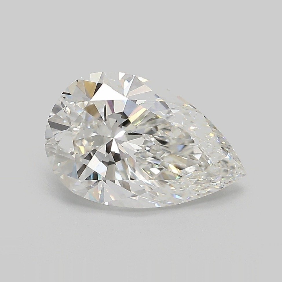 2.51ct F VS1 Rare Carat Ideal Cut Pear Lab Grown Diamond