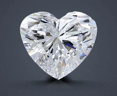 2.22ct D VS2 Rare Carat Ideal Cut Heart Diamond