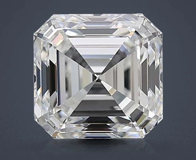 3.51ct E VVS1 Rare Carat Ideal Cut Asscher Diamond