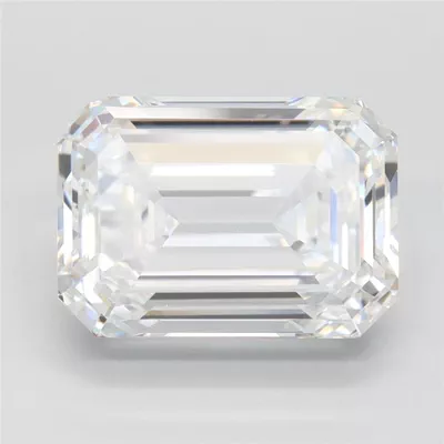 5.08ct F VVS2 Rare Carat Ideal Cut Emerald Lab Grown Diamond