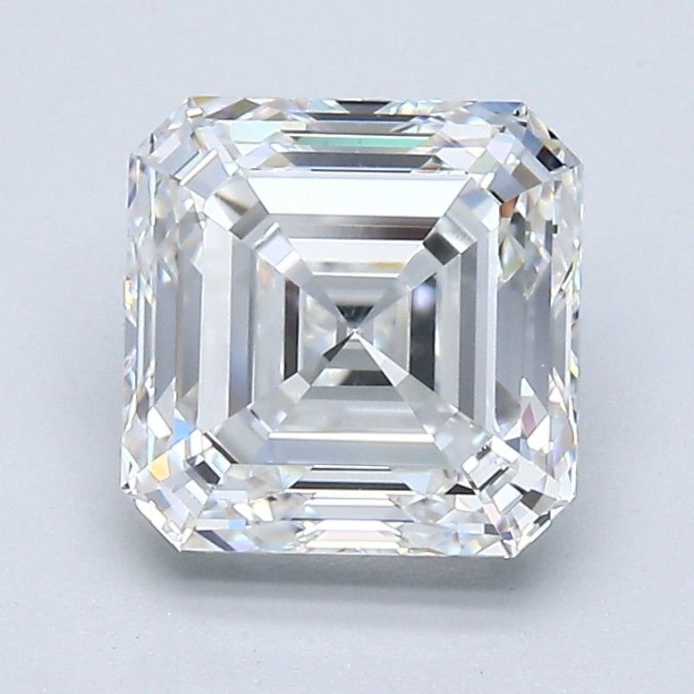2.21ct F VS2 Rare Carat Ideal Cut Asscher Diamond