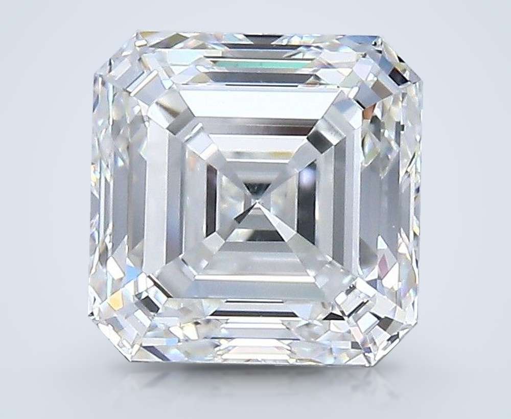 2.21ct F VS2 Rare Carat Ideal Cut Asscher Diamond