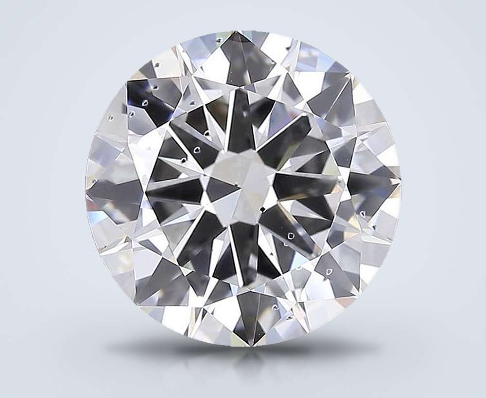 10.02ct F SI2 Very Good Cut Round Lab Grown Diamond