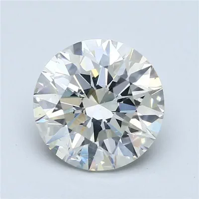 5.05ct J SI1 Rare Carat Ideal Cut Round Diamond