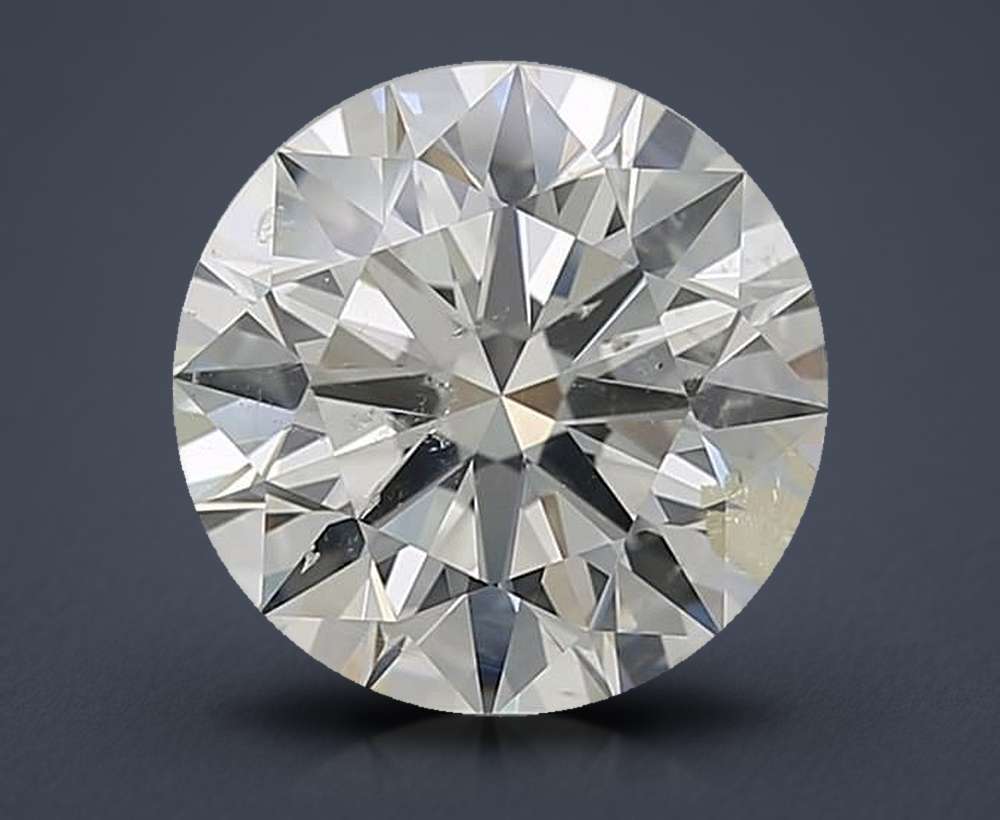 4.01ct J SI2 Rare Carat Ideal Cut Round Diamond