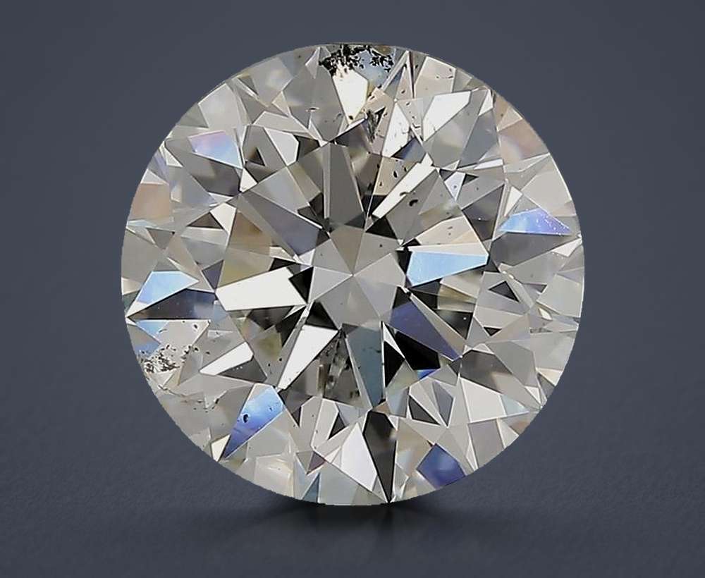 4.02ct H SI2 Rare Carat Ideal Cut Round Diamond