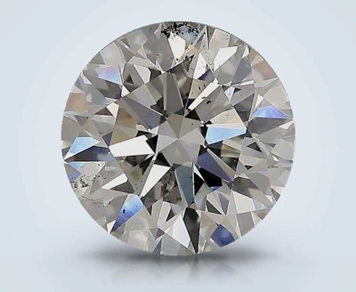 4.02ct H SI2 Rare Carat Ideal Cut Round Diamond