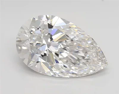2.82ct E VVS2 Rare Carat Ideal Cut Pear Lab Grown Diamond