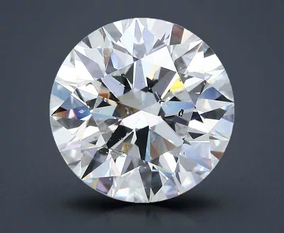 5.06ct D SI2 Rare Carat Ideal Cut Round Diamond