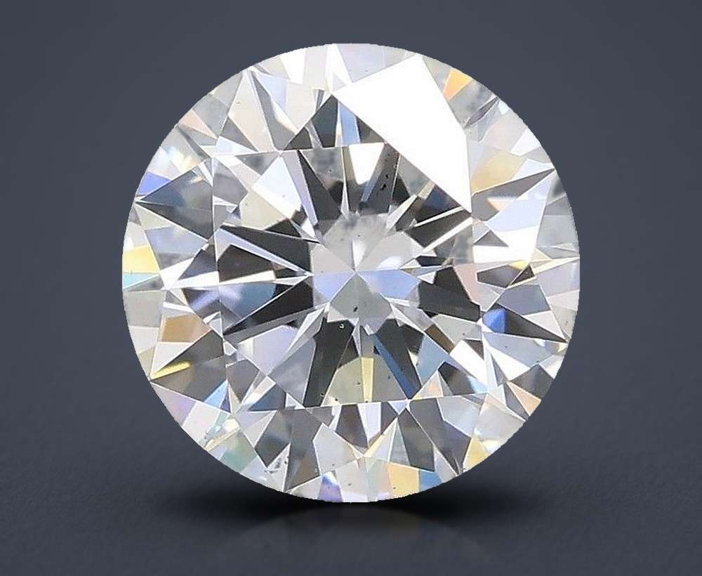 2.02ct D VS2 Excellent Cut Round Lab Grown Diamond