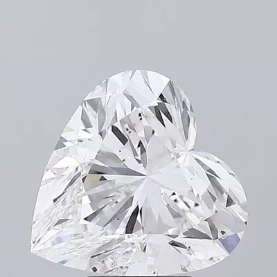 5.03ct F SI1 Rare Carat Ideal Cut Heart Lab Grown Diamond