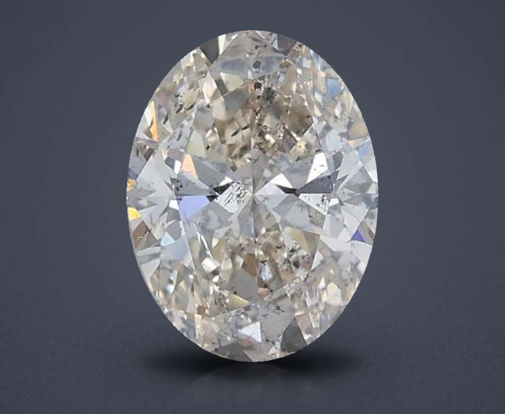 1.04ct J SI2 Rare Carat Ideal Cut Oval Diamond