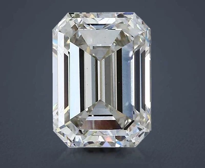 3.38ct J VS1 Rare Carat Ideal Cut Emerald Lab Grown Diamond