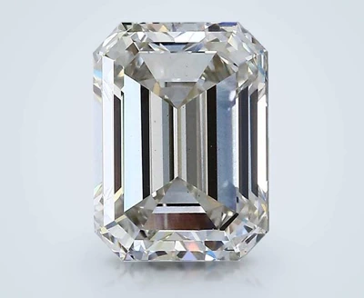 3.38ct J VS1 Rare Carat Ideal Cut Emerald Lab Grown Diamond