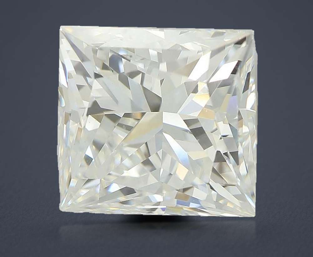 4.03ct E VS1 Rare Carat Ideal Cut Princess Lab Grown Diamond
