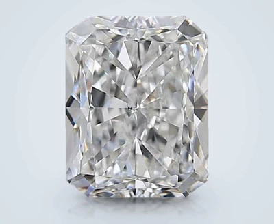 3.50ct E SI1 Rare Carat Ideal Cut Radiant Diamond