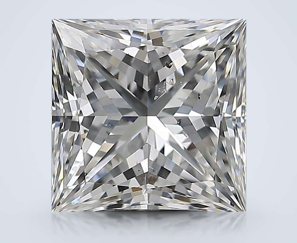 4.01ct G SI2 Rare Carat Ideal Cut Princess Diamond