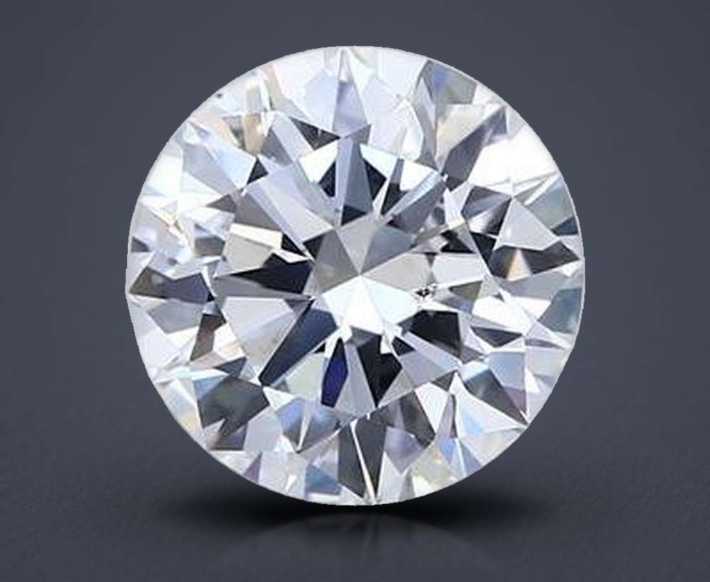 3.01ct D SI2 Rare Carat Ideal Cut Round Diamond