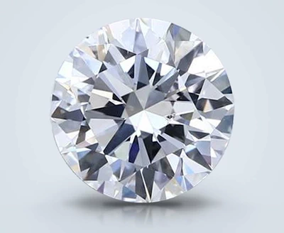 3.01ct D SI2 Rare Carat Ideal Cut Round Diamond
