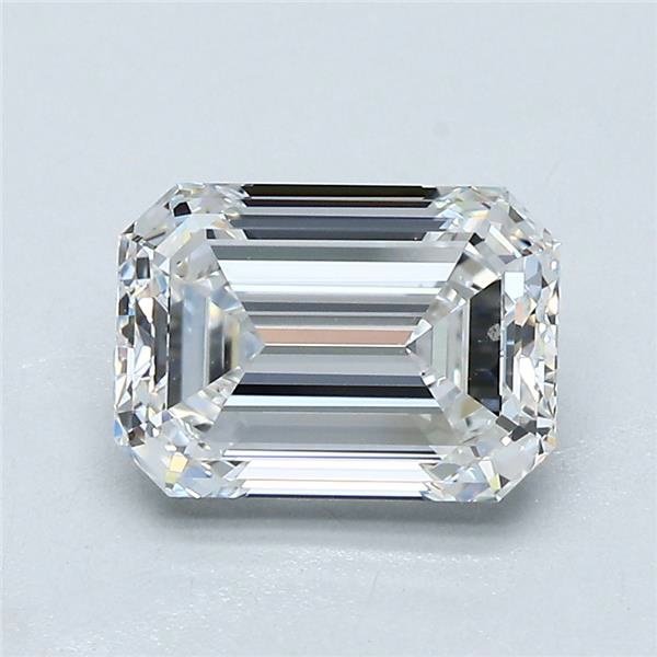 2.02ct E VS2 Rare Carat Ideal Cut Emerald Diamond