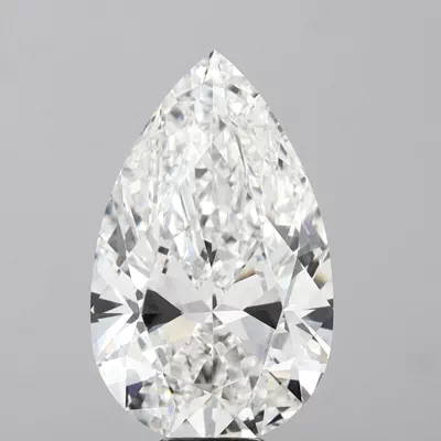 12.03ct F VVS2 Rare Carat Ideal Cut Pear Lab Grown Diamond